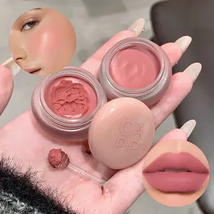 6-Piece Dual-Effect Lip & Cheek Balm, Blush/lipstick, Cheek Makeup Duo, Matte Finish, Perfect Shine for All Occasions, Multi-Use Makeup Balm