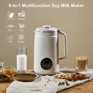 Quick 15min Nut Milk Maker 40oz-Almond,Oat,Soy & Cashew,Self-Clean & Keep Warm-Homemade Iced Shakes & PlantBased Milk! Filter-free! Limited Summer Deal|Perfect for Lattes Smoothies Coffee|Home Cafe Office Use| heating blender