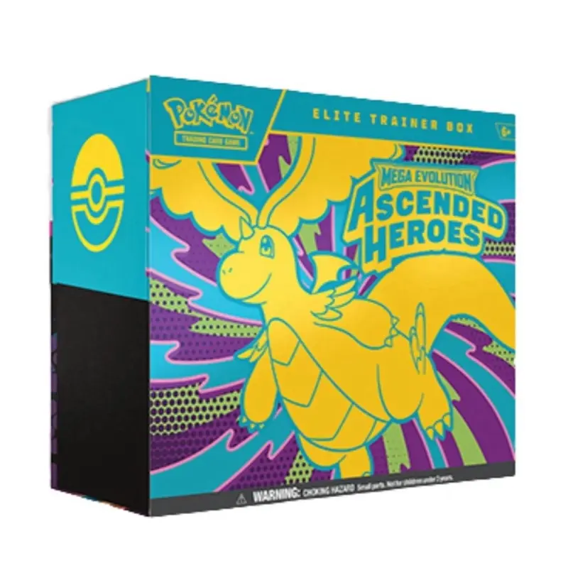 Pokémon Ascended Hero Elite Trainer Box (ETB) - Authentic Sealed Trading Card Series Premium Collectors Box, Rare Cards, Non-Sports TCG Collectibles, Official Trading Cards, Card Collecting