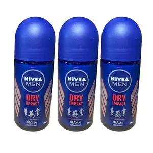 Nivea Men Dry Impact 3 Pack Antiperspirant 48h Jam Deodorant 50mL Each Stick Comfort