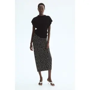 H&M Draped midi skirt