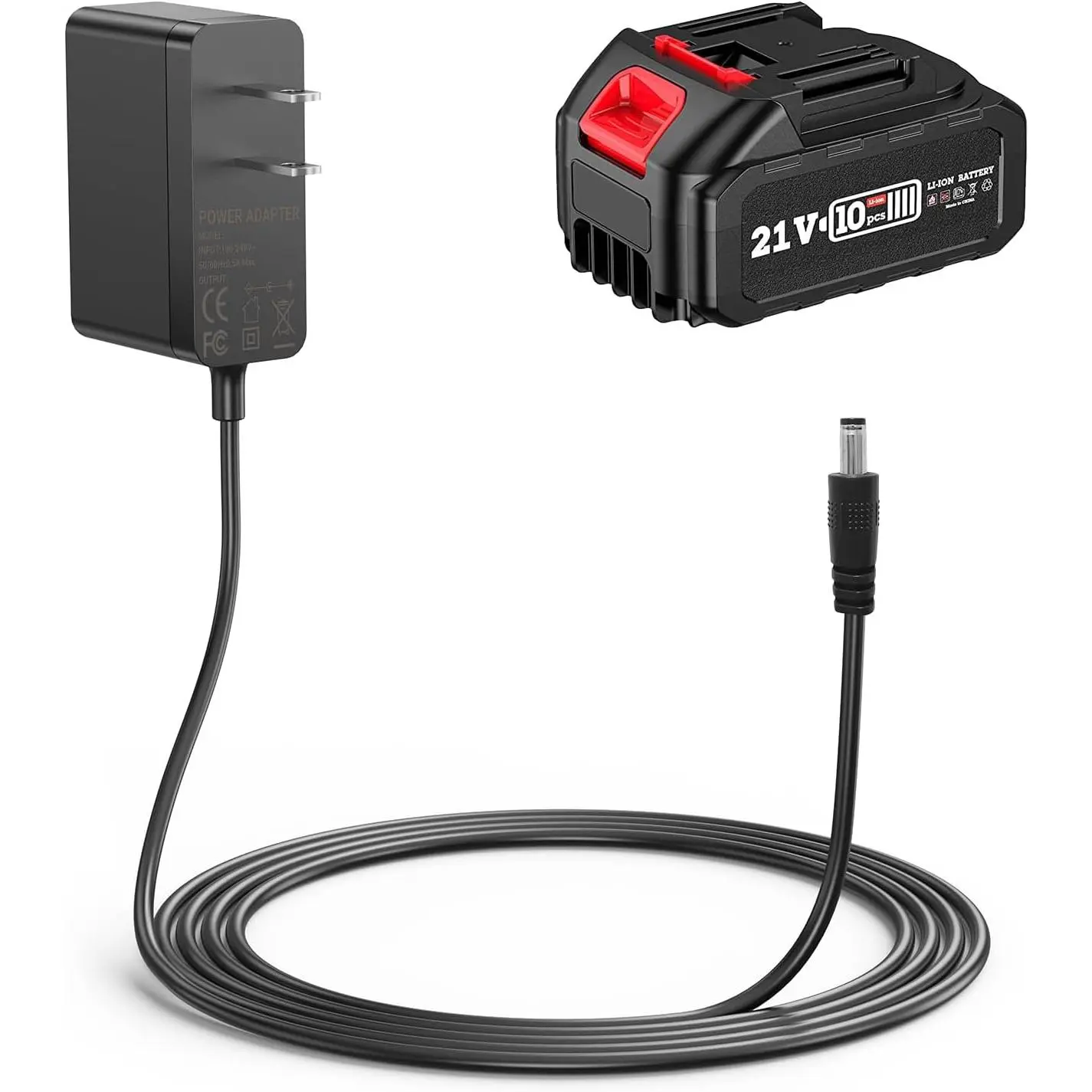 21V  Charger Compatible with SEESII Mini / Wrench/Pole ,   Power Adapter Replacement, Black