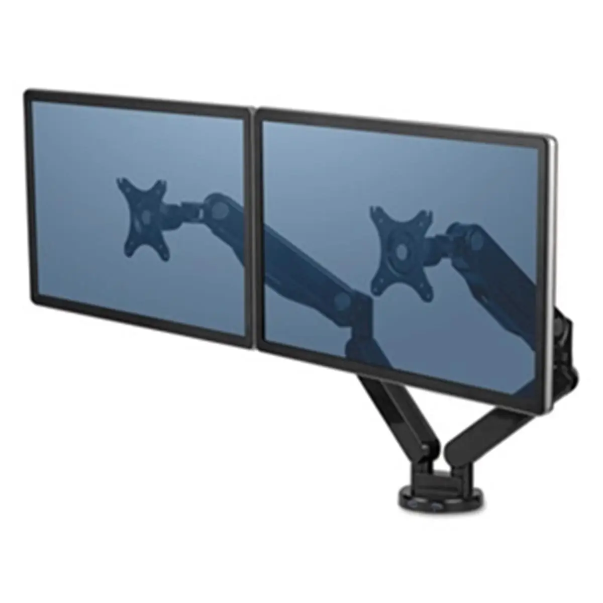 212 MAIN Dual-Arm Monitor Mount, Fellowes Manufacturing FEL Model, Gas Springs, VESA Standard, Black Gas Spring Support for Dual Monitors