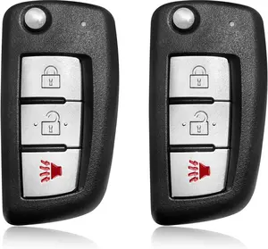 2 Replacement for 2014 2015 2016 2017 2018 2019 2020 Nissan Rogue Fob Remote Control CWTWB1G767 3 Buttons 434MHz