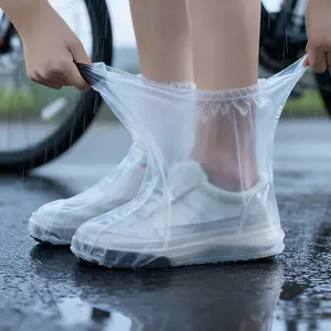Unisex Waterproof Shoe Covers, Lightweight And Durable PVC Rain Boots, Bright Yellow Elastic Fit, Suitable for Rainy Days, Can Be Hand Washed Or Dry Cleaned, Rain Gear, Footwear for Rainy Weather, Flexible Shoe Accessories, Rain Shoe Protectors
