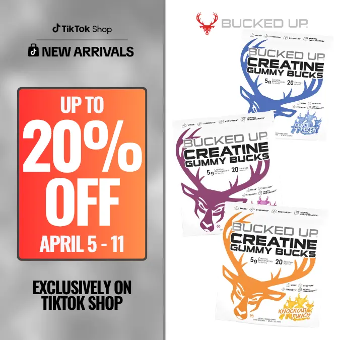 Bucked Up Creatine Monohydrate Gummies Supplement Healthcare Fitness creatine gummies