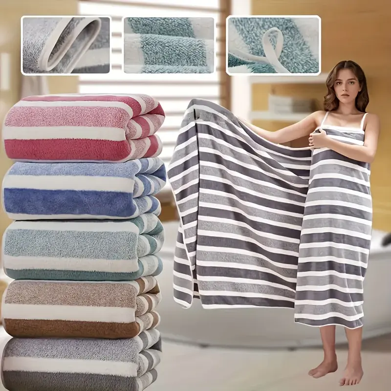 Bath Towel Set Pack of 1/2, (27 x 54 Inches) Microfiber Ultra Soft Highly Absorbent Bath Towel, Lightweight and Quick Drying Towels for Body, Sport, Yoga, SPA, Fitness