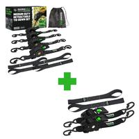 1” BLK 4pc + 2” BLK 2pc