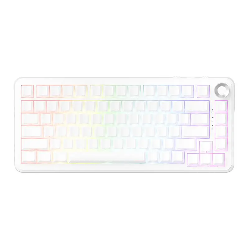 AJAZZ AK820MAX ULTRA wireless mechanical keyboard new magnetic rice switch low latency high precision HIFI version ABS side engraved three-mode 8000 mAh battery long battery life wired 8k wireless 8k full key hot-swappable DIY suitable for office and gami