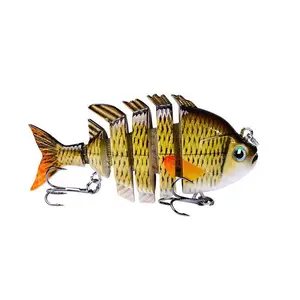 3" Lifelike Hard Fishing Bait – Multi-Jointed Swimbait with Sharp Hooks for Bass & Trout