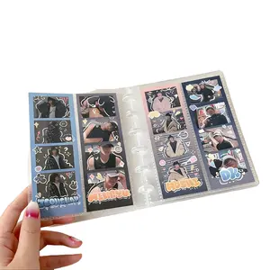 Clear photo booth frame, album-style photo storage box for 2x6-inch photos, 20-page photo decorations for anniversaries