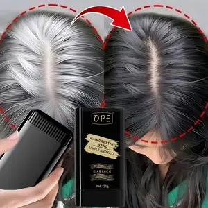 Waterproof hair coloring stick – quickly covers gray hair, provides natural results, long-lasting color, suitable for all hair types, Covering Grey Hair, Grey Hair Coverage