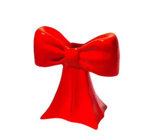 RED BOW VASE