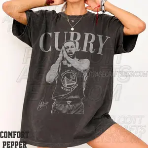 Curry Basketball Vintage Comfort Colors Shirt, Golden State Basket Tee, Game Day Shirt