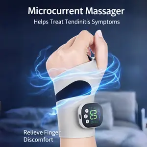 3-in-1 Rechargeable Cordless Wrist-Wrap Hand Massager with Microcurrent, 10 Modes 29 Levels, Portable Therapy for Arthritis and Carpal Tunnel,Lightweight Design for Daily Hand & Wrist Care, Ideal Gift