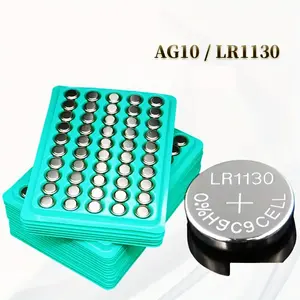 Ag10 Lr1130 389a 198 Lr54 Button Battery, Ideal for Remote Controls, Toys, Clocks, Electronics, 1.5v Replacement Battery
