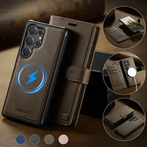 New Detachable Wallet Case for Galaxy S25/s24 Ultra/plus/galaxy S25 Edge 5g, Card Holder, 2-In-1 Flip Cover, RFID Blocking Strap, Protective