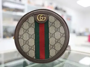 Pre-owned GUCCI GG CANVAS Backpacks GUCCI OPHIDIA SUPREME GG MINI BACKPACK