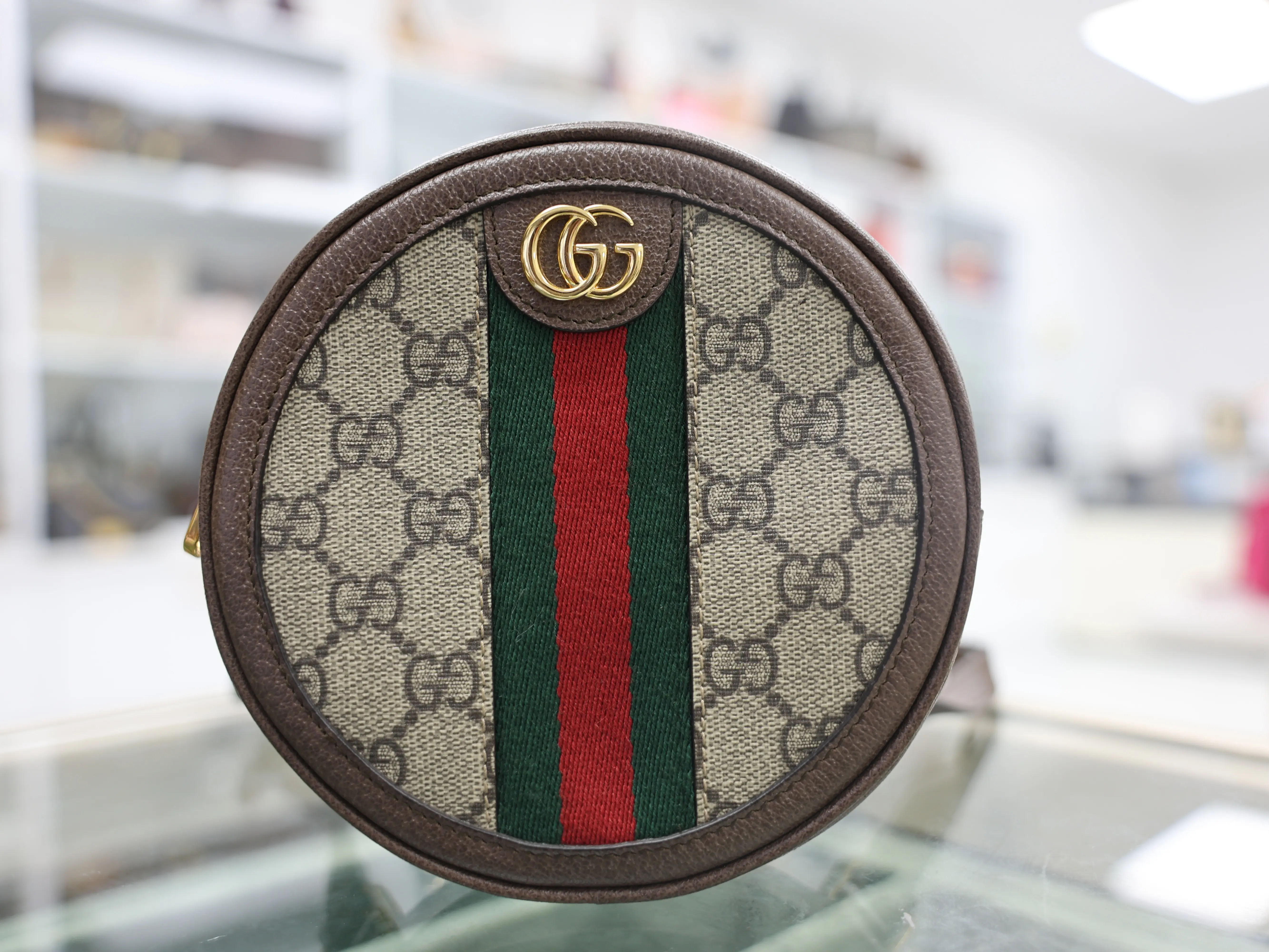 Pre-owned GUCCI GG CANVAS Backpacks GUCCI OPHIDIA SUPREME GG MINI BACKPACK