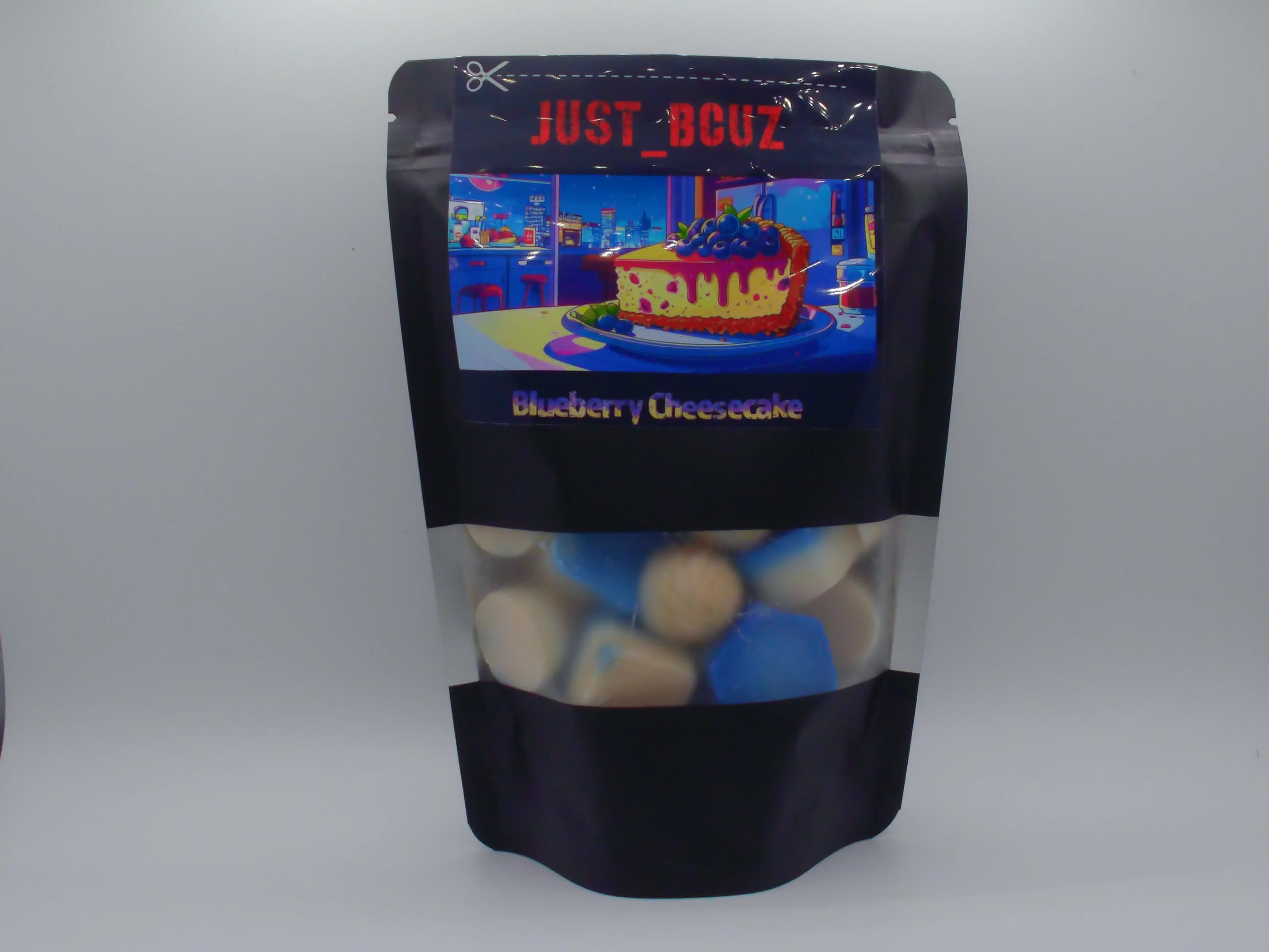 6oz Bag of Blueberry Cheesecake Fragranced Wax Melt Tarts