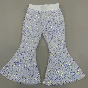 baby girl clothes party wear white sequin pant bell bottom pant toddler winter pant