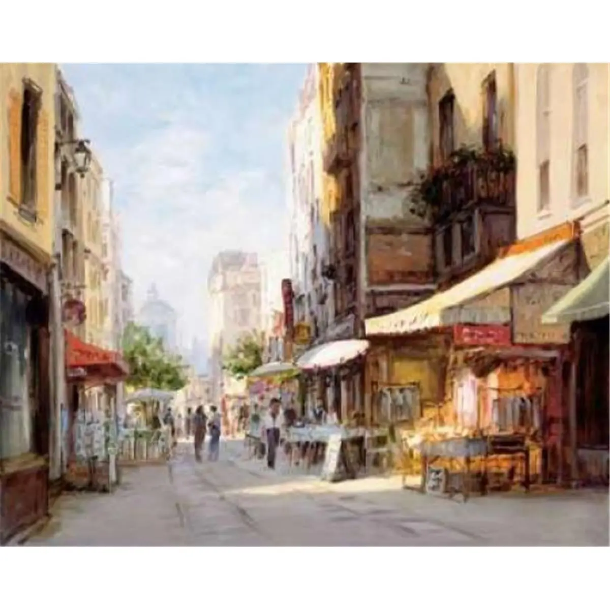 George Bates Artistic Parisian Market Photo Poster Print - 24x30 in Large Wall Decoration, Home Supplies Wall Art for Office, No