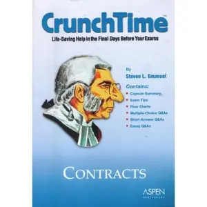 USED-CrunchTime: Contracts by Steven L. Emanuel (Paperback)