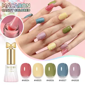 SUBOYER Macaron Gel Nail Polish—featuring bright, sweet, marshmallow-like spring and summer shades. This soak-off formula requires curing under a UV/LED lamp and is suitable for both professional nail salons and at-home DIY use.