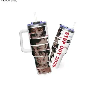 Boy Band Tumbler 20oz 40oz, Kpop merch Tumblers, Travel Mug with Handle and Straw, Gift For Kpop Fans Water Bottles Drinkware Flasks