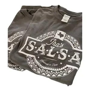 Ira's Salsa Tee Casual Crewneck T-Shirt with Graphic Design Medium Size for Men Perfect for Streetwear and Everyday Wear