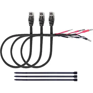 16.5" Radar Detector Hardwire Power Cord Mirror Wire Plug Tap Compatible with Escort Valentine One Uniden Beltronics with Inline Fuse Mount RJ11 - Set of 3