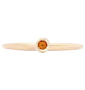 Birthstone Stacking Ring With Citrine