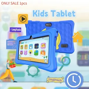 Children's Tablet 1+16GB Dual Camera Vision Protection Parental Control Educational Wireless Tablet Supports WiFi Birthday Gift Suitable for Children Aged 4-12