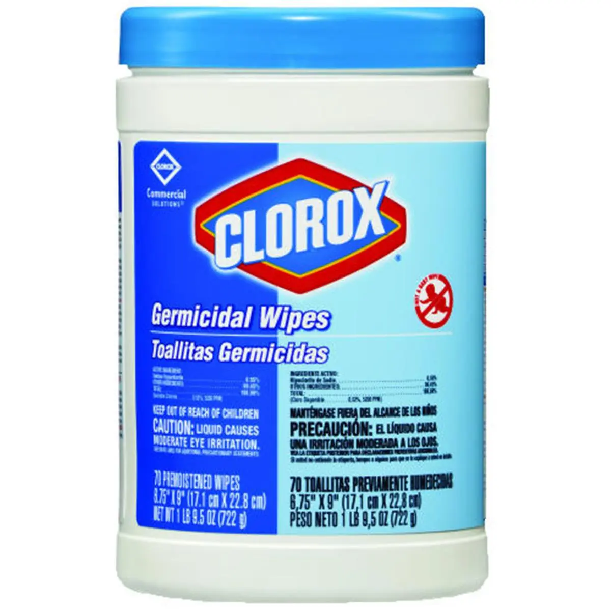 212 MAIN Clorox Germicidal Wipes, 6 x 70 Ct Plastic Canisters, Household Antiseptic Disinfectant for Cleaning Stainless Steel Surfaces
