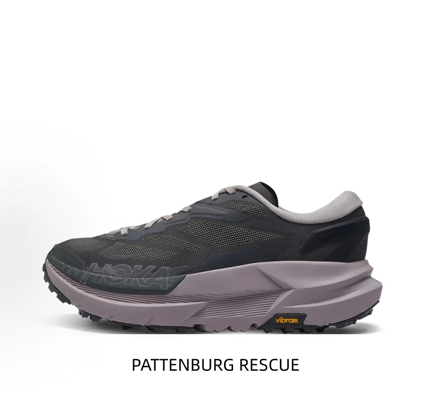 Breathable Mesh Trail Running Shoes, Thick Cushioned Midsole, Rugged Serrated Outsole, Slip‑Resistant Grip For Hiking And Mountain Outdoor Activities