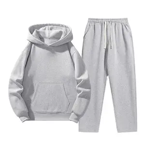 Men's Casual Solid Color Sports Set, Long Sleeve, H-Fit, Harajuku Style, Polyester Fiber, Autumn Winter Sports Outfit, Suitable for Hiking Trips and Outdoor Activities