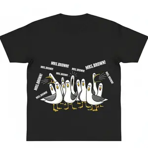 Custom oversize cotton Seagulls graphic tees shirt Unisex y2k fashion Streetwear Casual Top Trending Teacher Appreciation Gift Funny Personalized Teacher Nemo