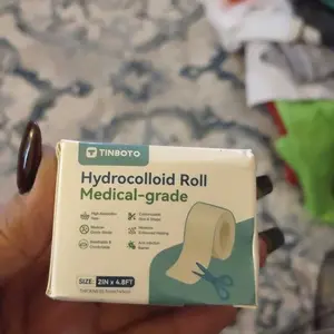 TINBOTO Hydrocolloid Roll for Wound Care Medical-grade Self-Adhesive Bandages 2IN x 4.8FT Effective Wound Management