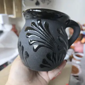 Black Talavera Mug