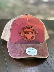 Custom Logo/Design Leather Patch Hat - Legacy OFA & OFAFP