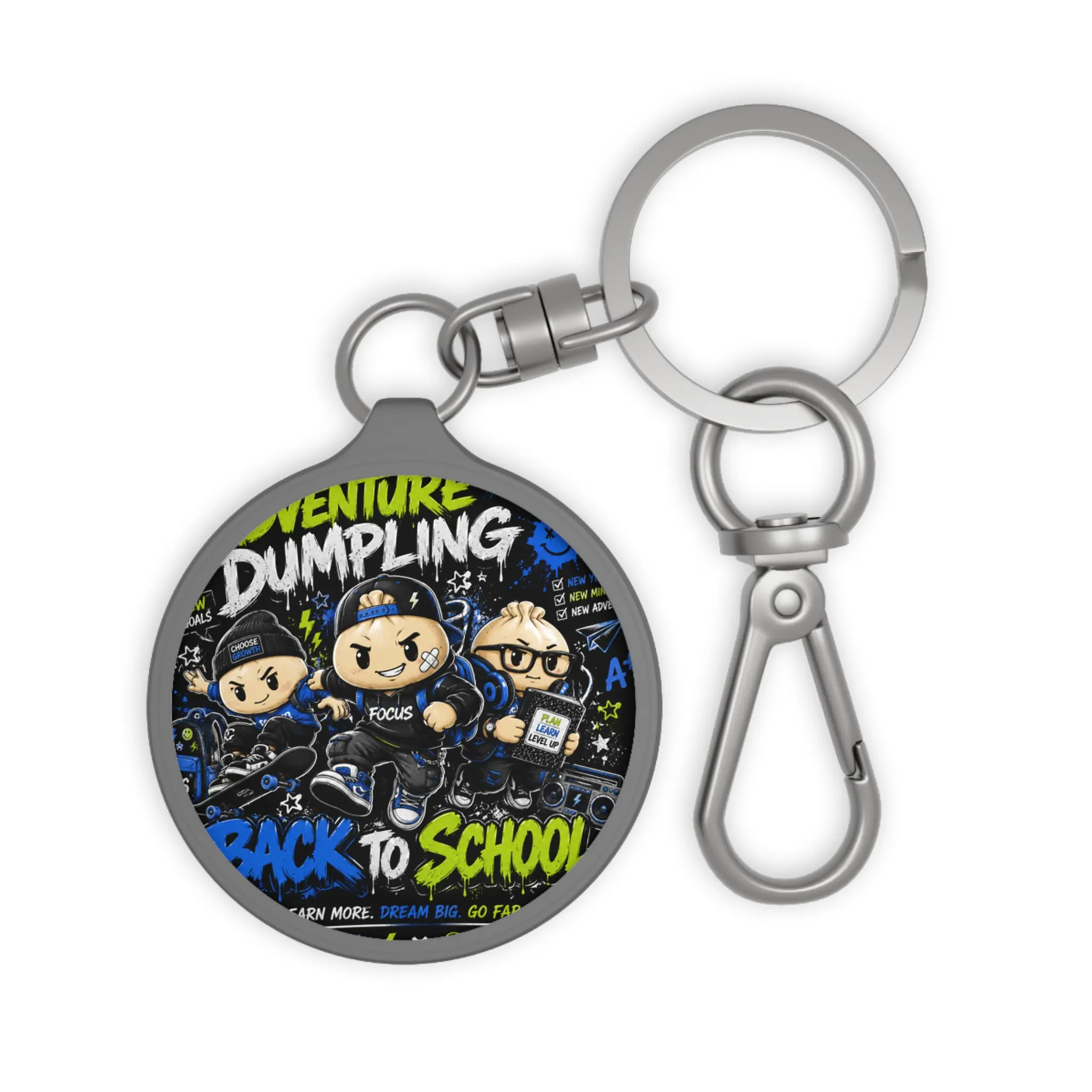Adventure Dumpling "Back to School" Round Keyring
