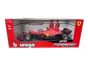 2021 Ferrari SF21 Charles Leclerc #16 – (Scuderia Ferrari Racing) Diecast 1:18 Scale Model - Bburago 16809LC
