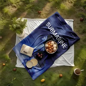 1 piece The Marías' brand new album "Submarine" release teaser themed flannel blanket, Cozy blanket throw, suitable for sofas and beds, all-season use, super soft and comfortable, digital printing, 100% polyester material