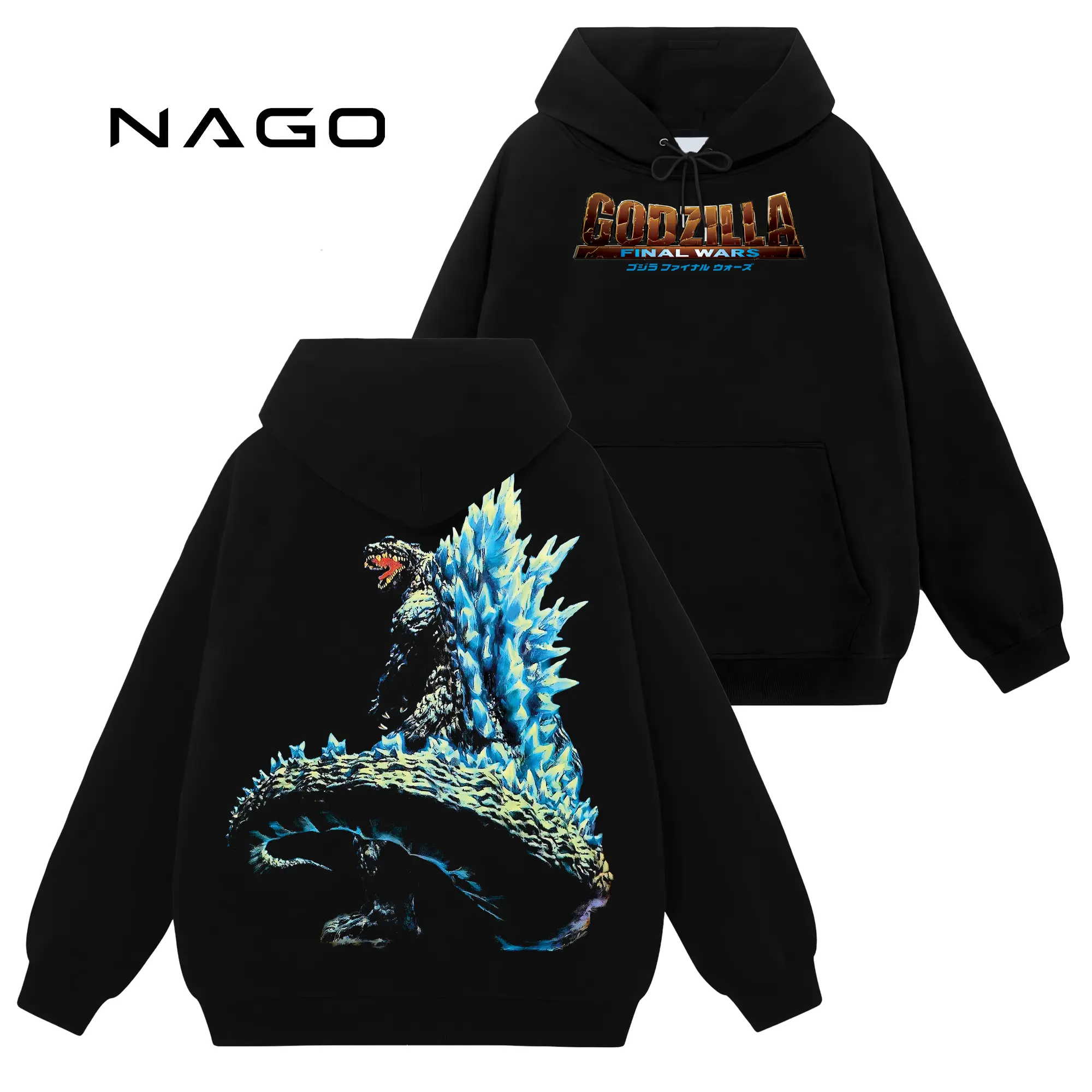 [Nago Shop] Limited Godzilla Final WarsToho Vers King of the Monsters Vers Gojira #539 Unisex Cotton TShirt Sweatshirt Hoodie Top, Retro 90s Y2K Graphic Seamless Basic Casual Everyday Streetwear Tops, Gift For You