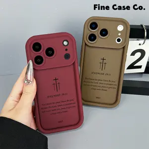 Christian Bible Verse Jeremiah 29:11 Cross Design Soft TPU Phone Case Shockproof Anti Fall Protective Cover Compatible with iPhone 17 Pro iPhone 16 Pro Max 15 Plus 14 Pro 13 12 11 XS Max XS XR and Samsung Galaxy S25 Ultra S24 Plus S23