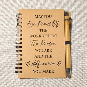 Mini Notebook with Ballpoint Pen Set, Office Stationery, Notepad, Employee Colleague Appreciation Notebook, Suitable for Easter, Mother's Day, Birthdays, Anniversaries, Self Improvement Journal