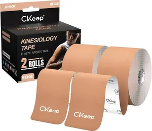 Kinesiology Tape for Muscle Support – 2 Rolls Uncut KT Tape, Flexible Athletic Tape for Pain Relief & Sports Recovery