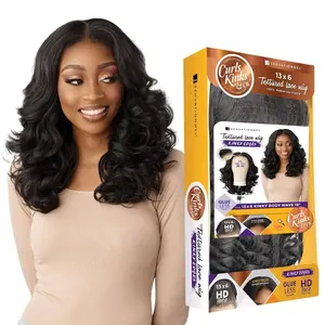 Sensationnel Kinky Edge 13x6 HD Lace Wig - Kinky Body Wave 18" Sensationnel Kinky Edge 13x6 HD Lace Wig - Kinky Body Wave 18"