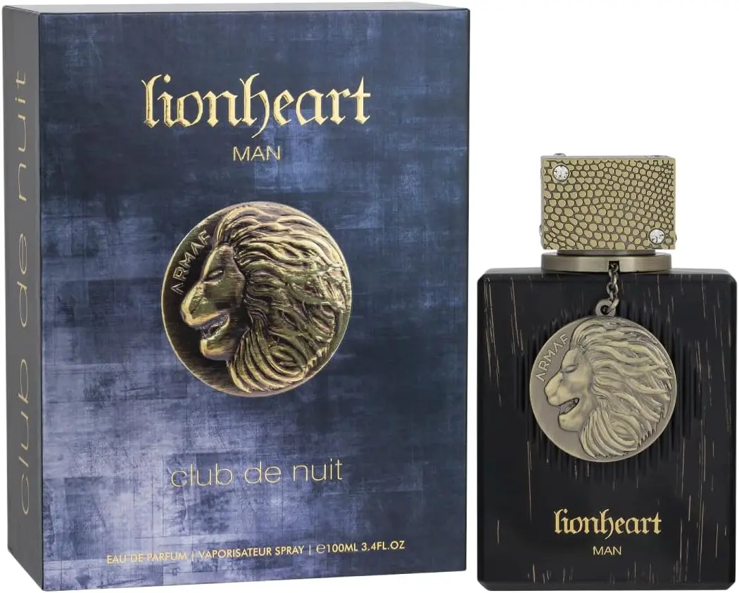 ARMAF CDN Lionheart for Men Eau de Parfum Spray 3.4 Oz Cologne Perfume Fragrance Warm Spicy Vanilla