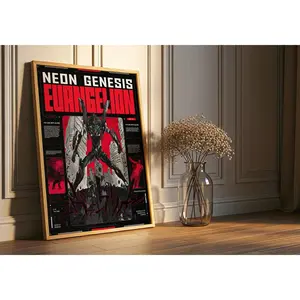 Neon Genesis Evangelion Poster: Vintage Anime Manga Art Print